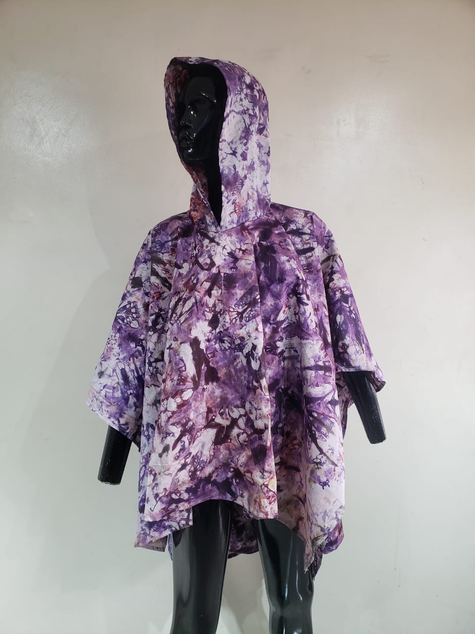 Hooded Ankara Poncho