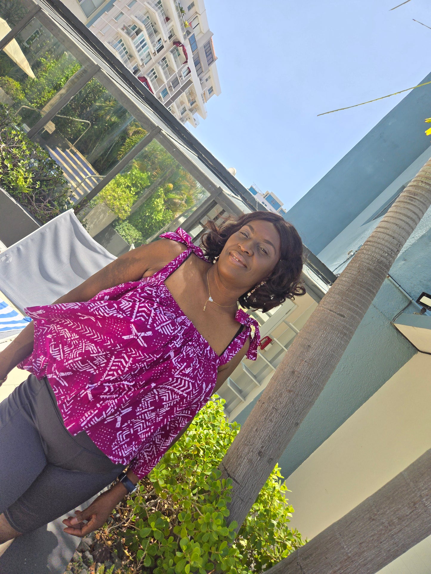 Lily Top | African Print Convertible Tie Top