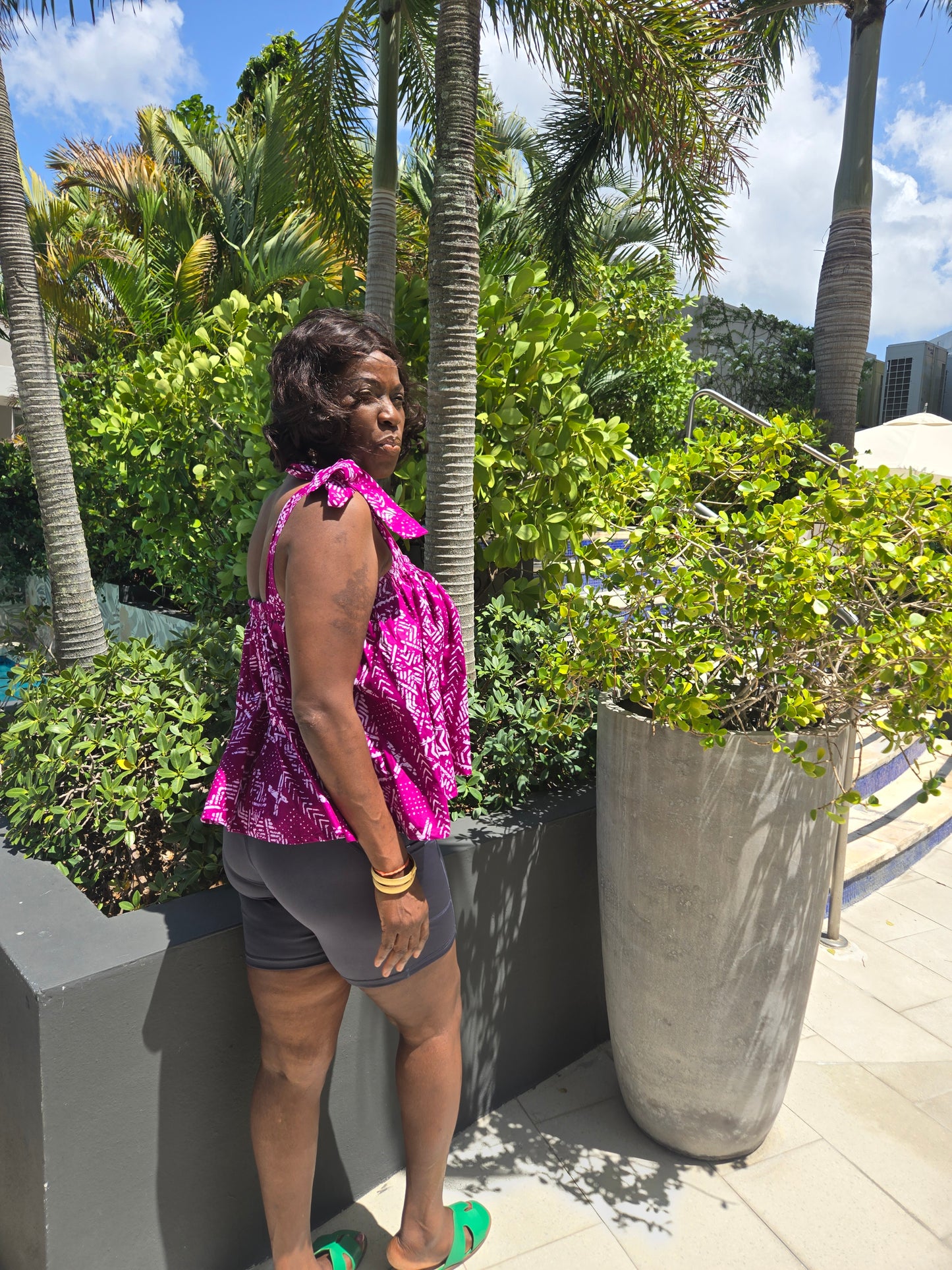 Lily Top | African Print Convertible Tie Top