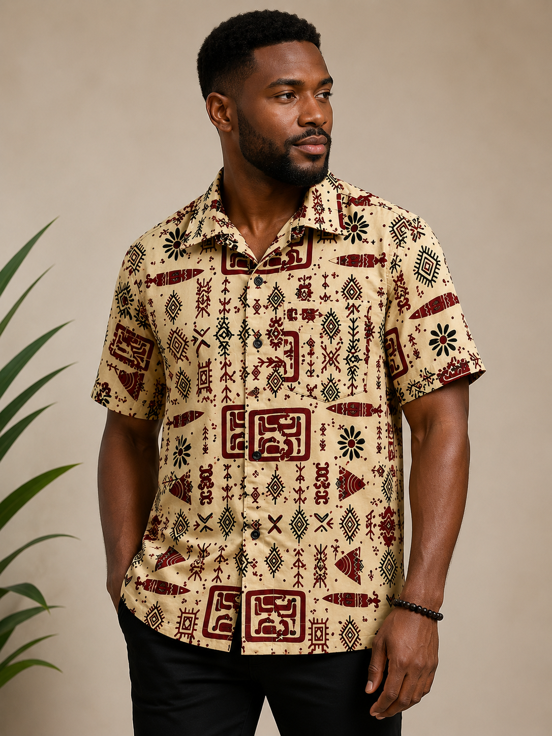 Salu Shirt Men's African Print Shirt
