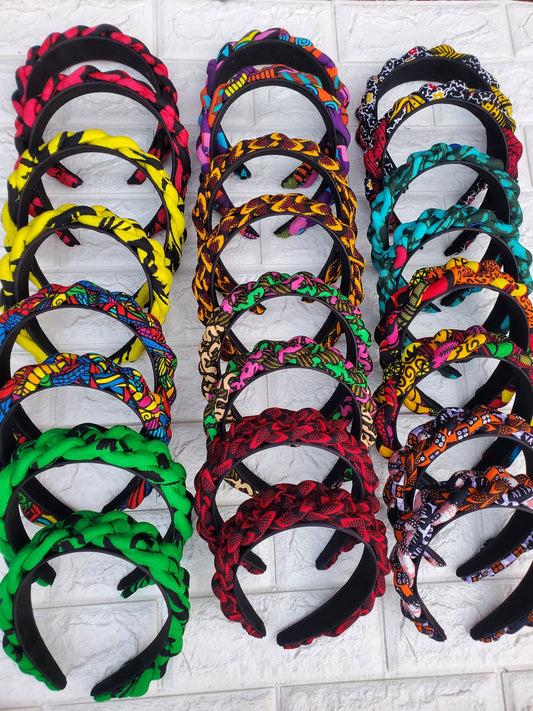 Braided Ankara Alice band