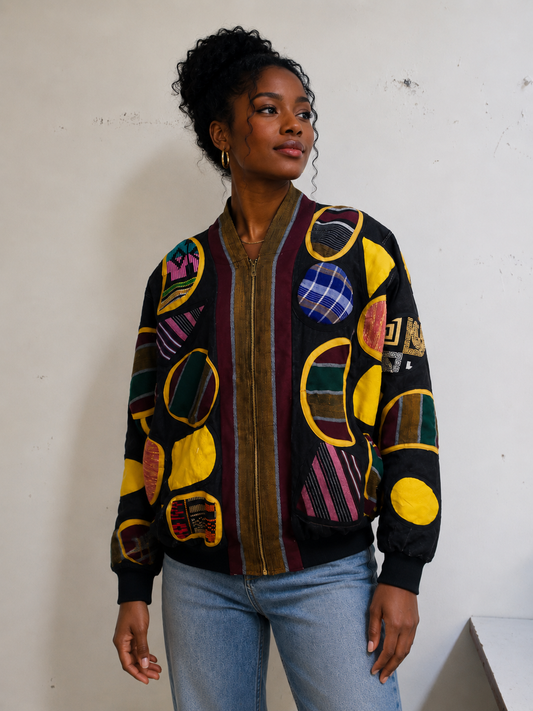 Tewe Denim Jacket | Handcrafted Patchwork Denim Jacket